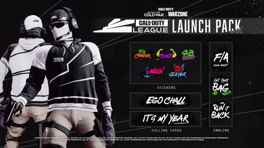 Call of Duty League 2021 Launch Pack Available