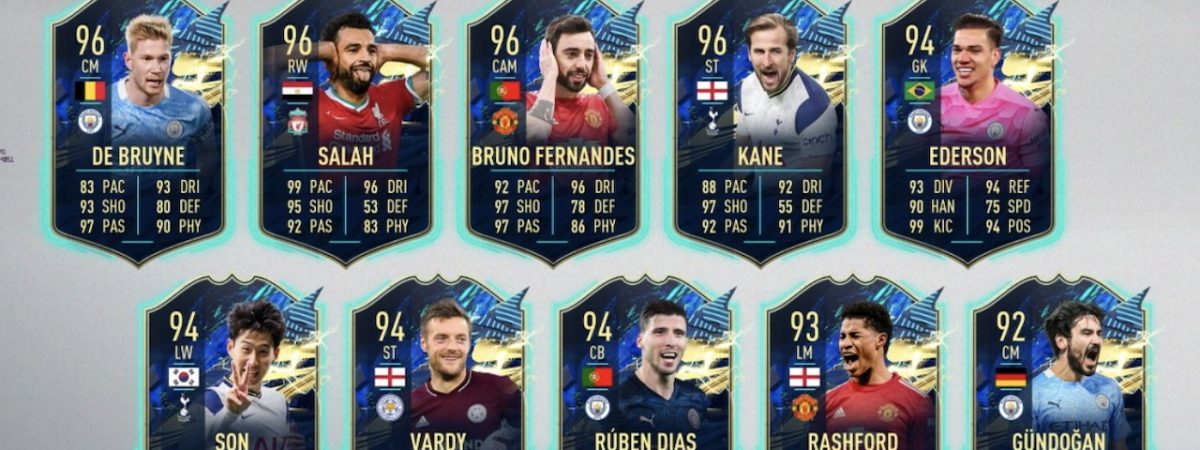 fifa 21 premier league team of season players revealed