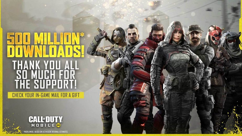 Call of Duty Mobile 500 Million Downloads