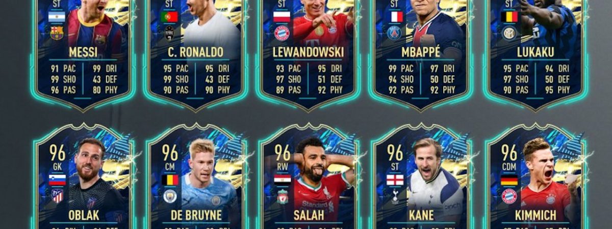 fifa 21 ultimate team of the season lineup of players revealed