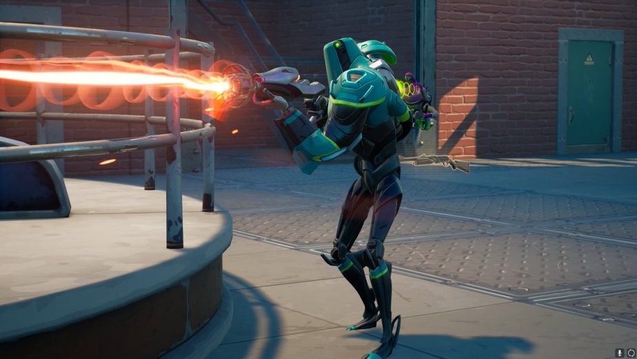 The new Fortnite update has brought a Mythic Ray Gun.