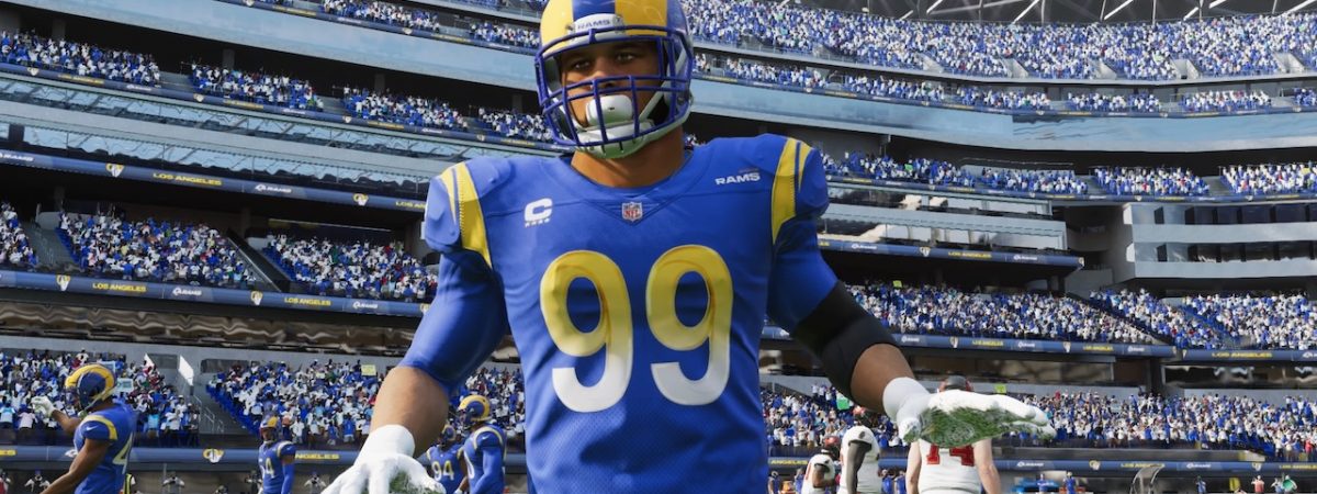 aaron donald madden 22 ratings tops all defensive lineman with 99 club