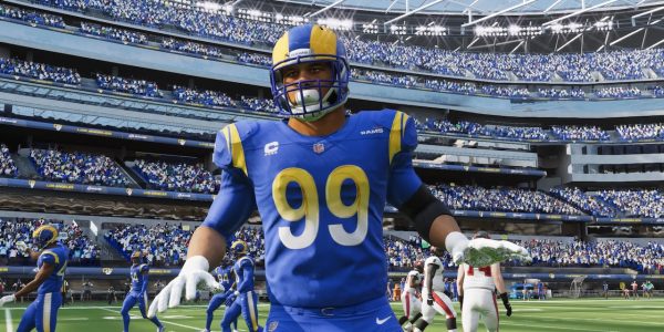 aaron donald madden 22 ratings tops all defensive lineman with 99 club