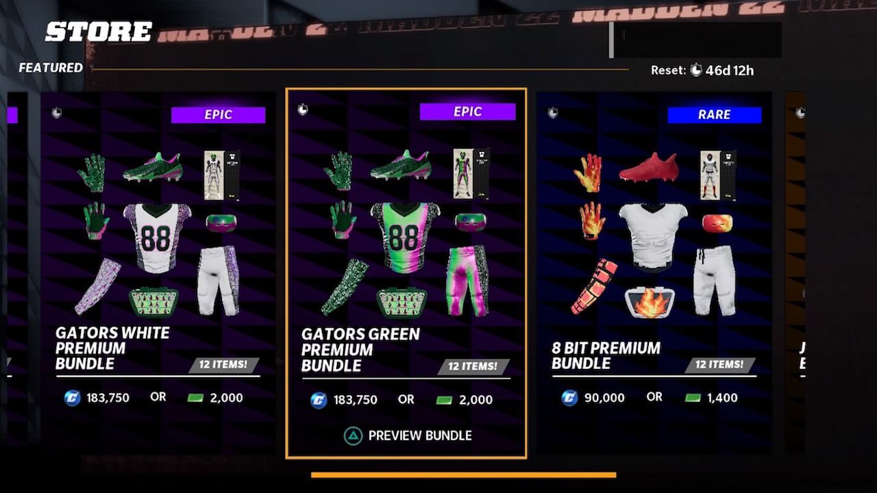 madden 22 credits currency at the yard store