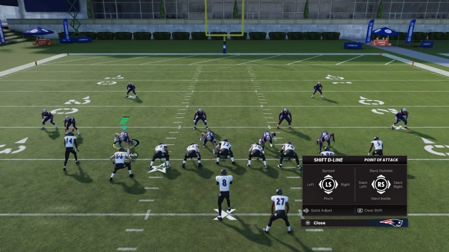 madden 22 defense shift for defensive line