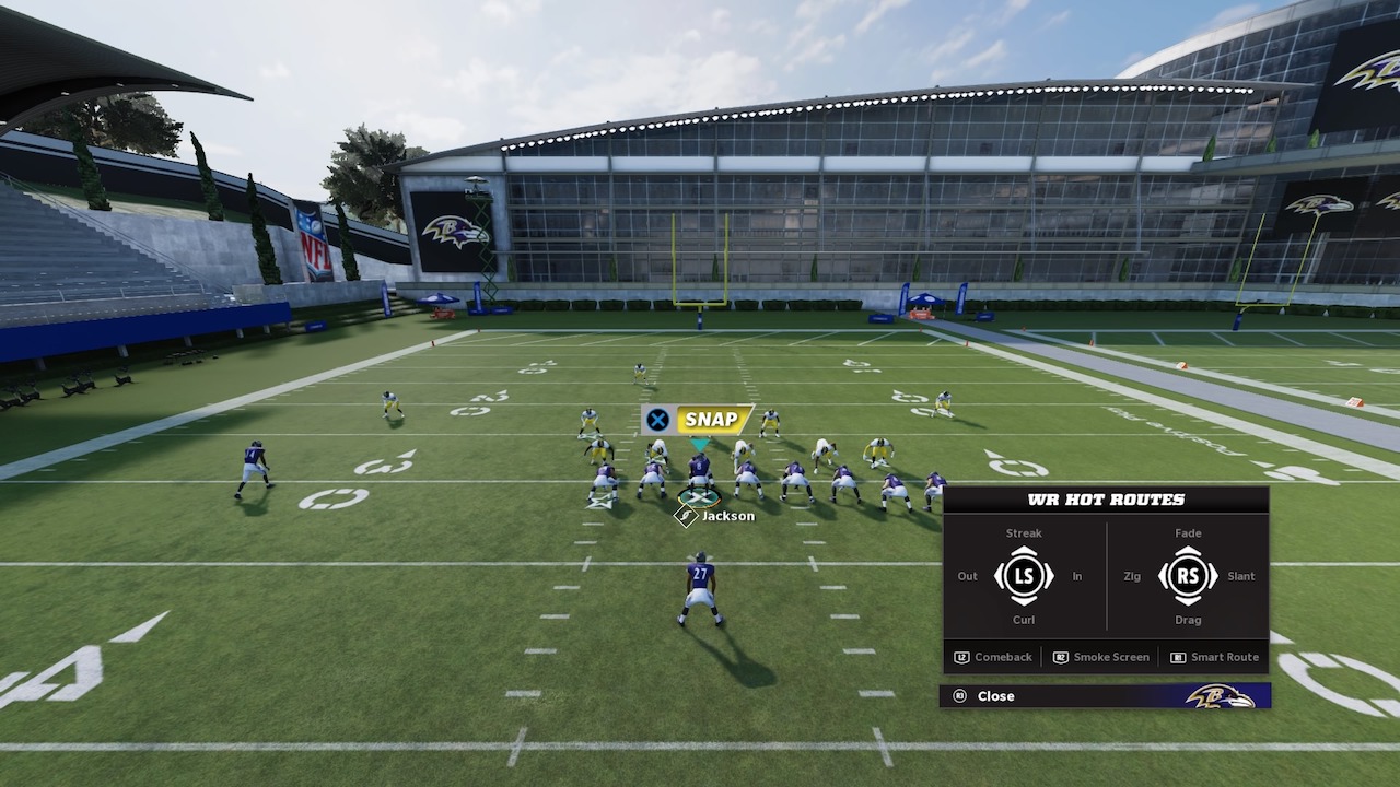madden 22 offense hot route options