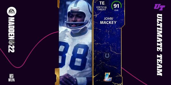 madden 22 ultimate team legends cards for mackey and selmon in mut