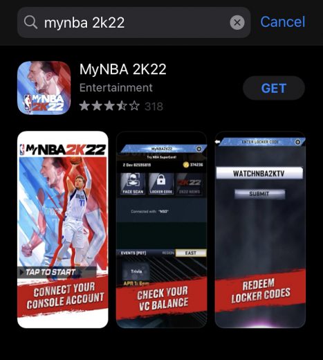 nba 2k22 mobile app mynba 2k22 app at apple app store