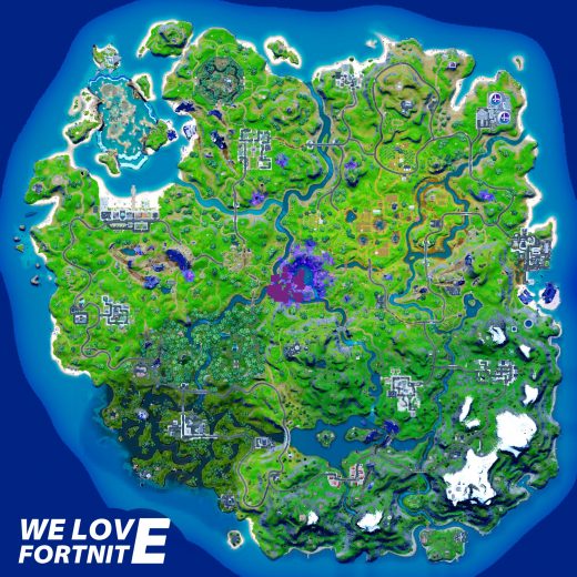 The next Fortnite map change will happen in the center of the island.