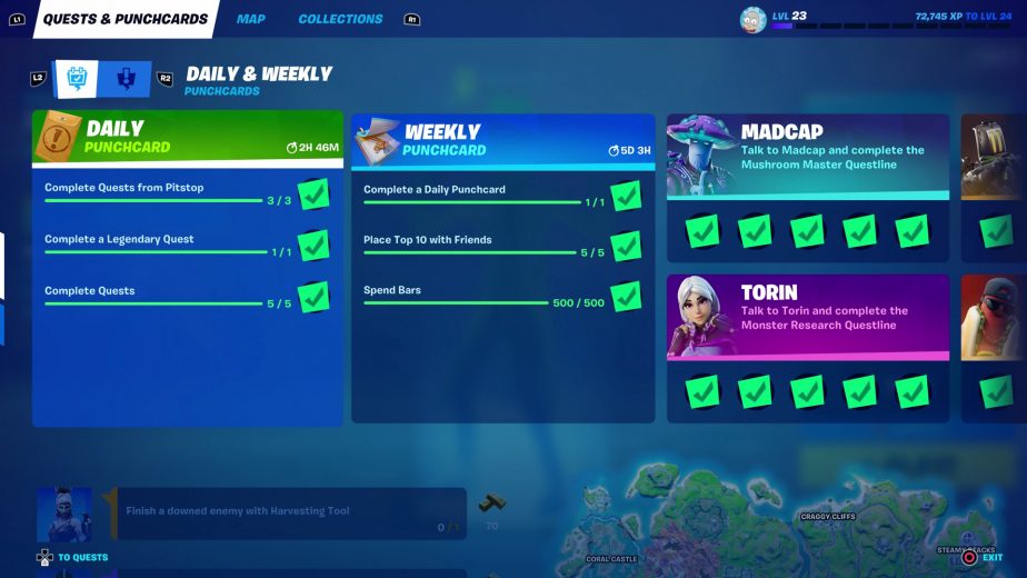 The latest Fortnite update has made massive improvements to the XP system.