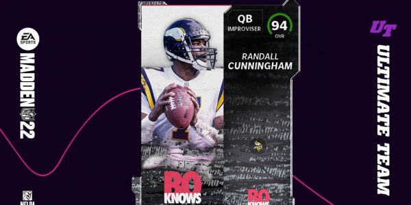 Madden 22 Bo Knows Legends Player Cards Randall Cunningham