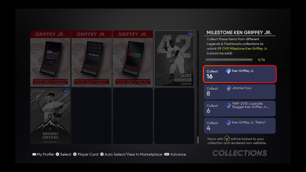 mlb the show 21 griffey jr collection vouchers