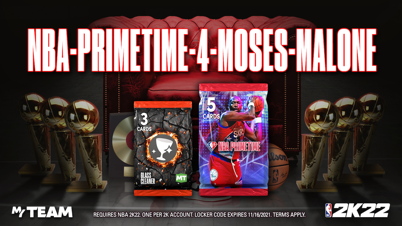 nba 2k22 myteam locker codes include primetime iv pack potential