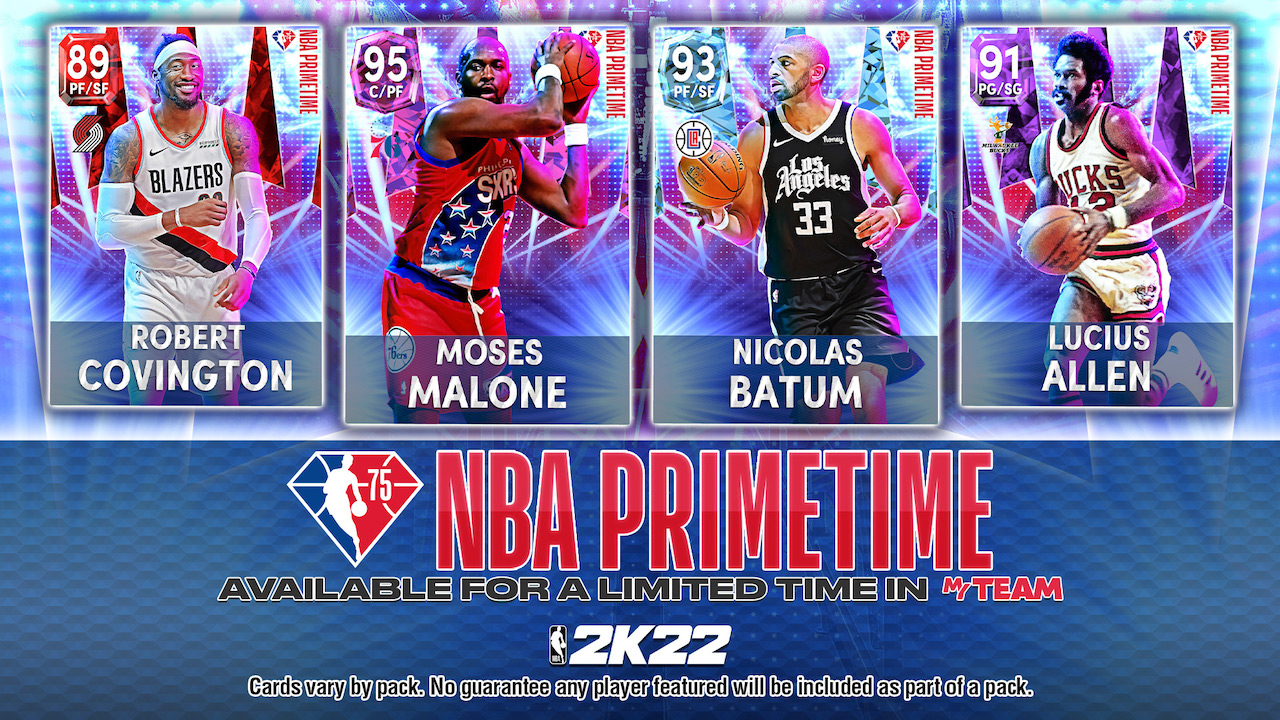 nba 2k22 myteam primetime iv packs release promo