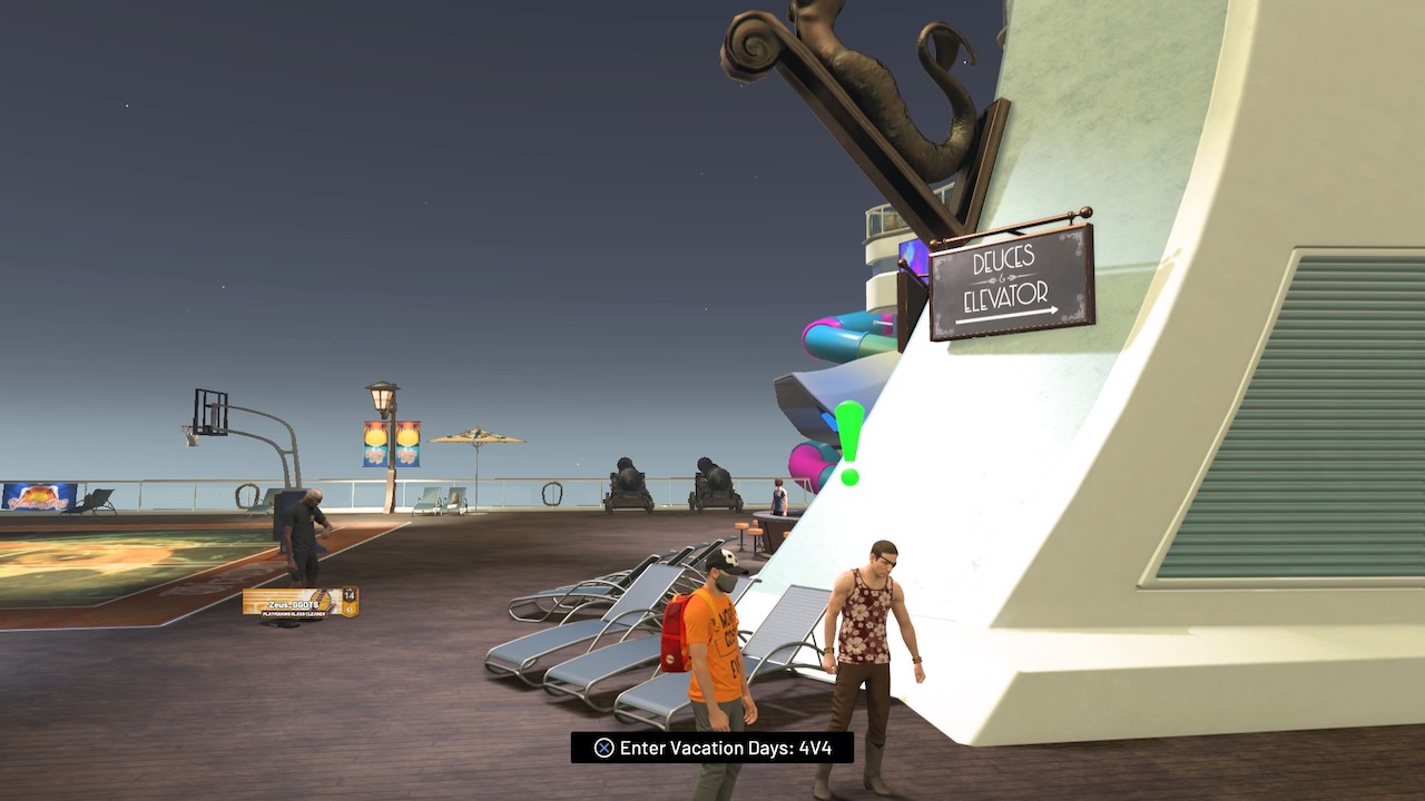 nba 2k22 vacation days deck 15 access