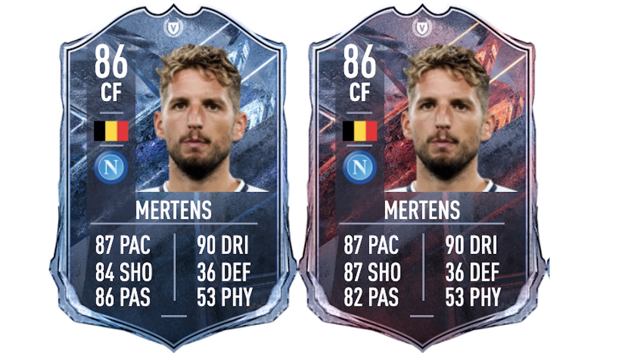 fifa 22 versus promo dries mertens sbc fire ice cards