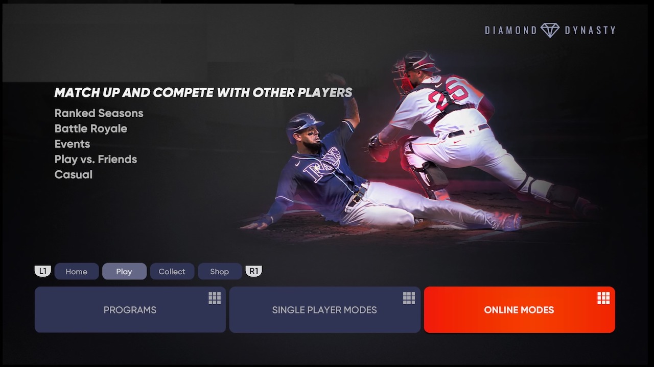 How to play online vs friends mlb the show 21 diamond dynasty mode