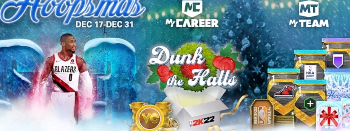 NBA 2K22 Hoopsmas promo MyTeam and MyCareer