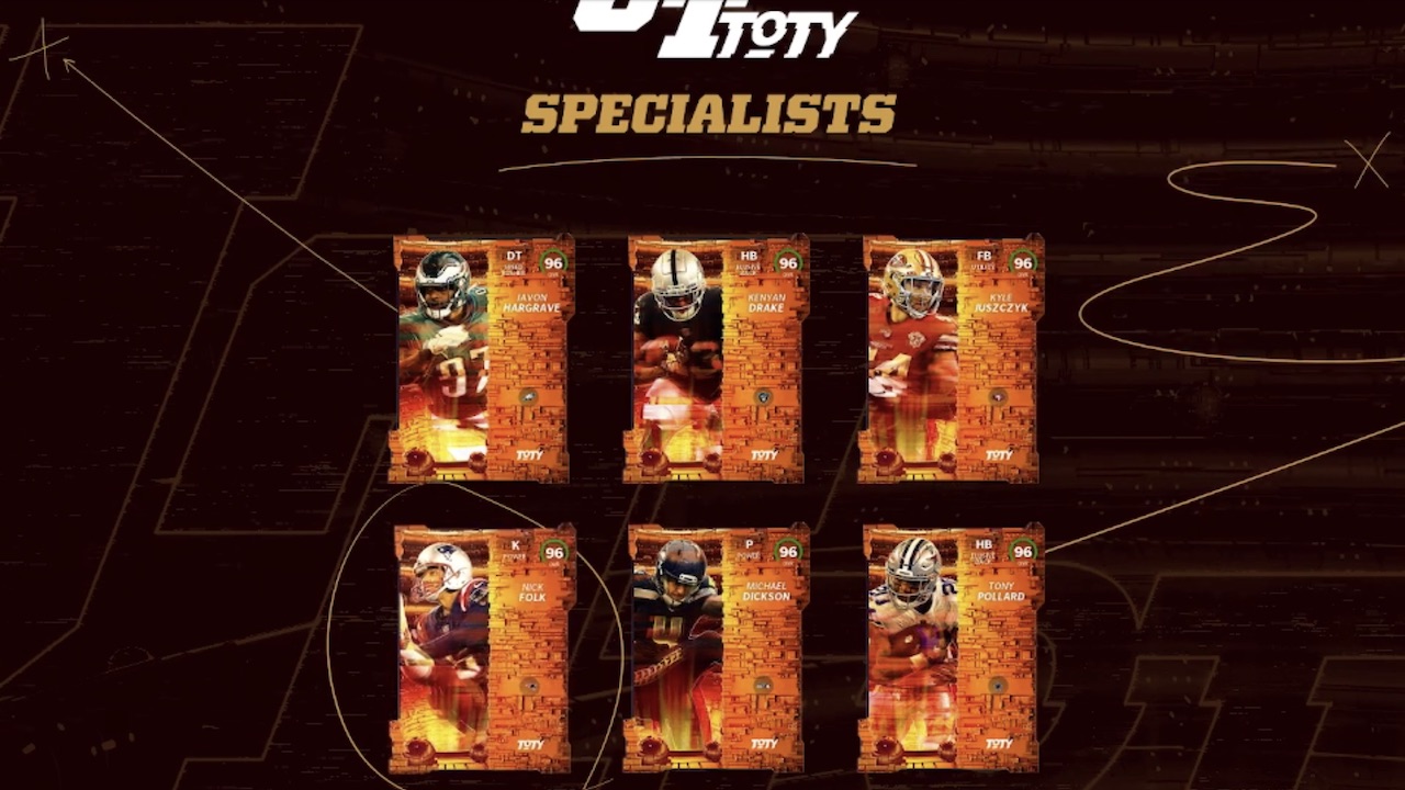madden 22 toty players specialists