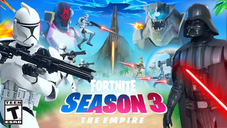 Fortnite Season 3 leaks have revealed new skins, including Darth Vader.