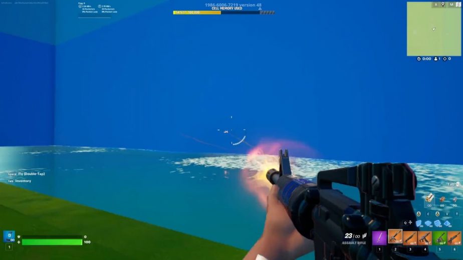 Fortnite's first-person mode
